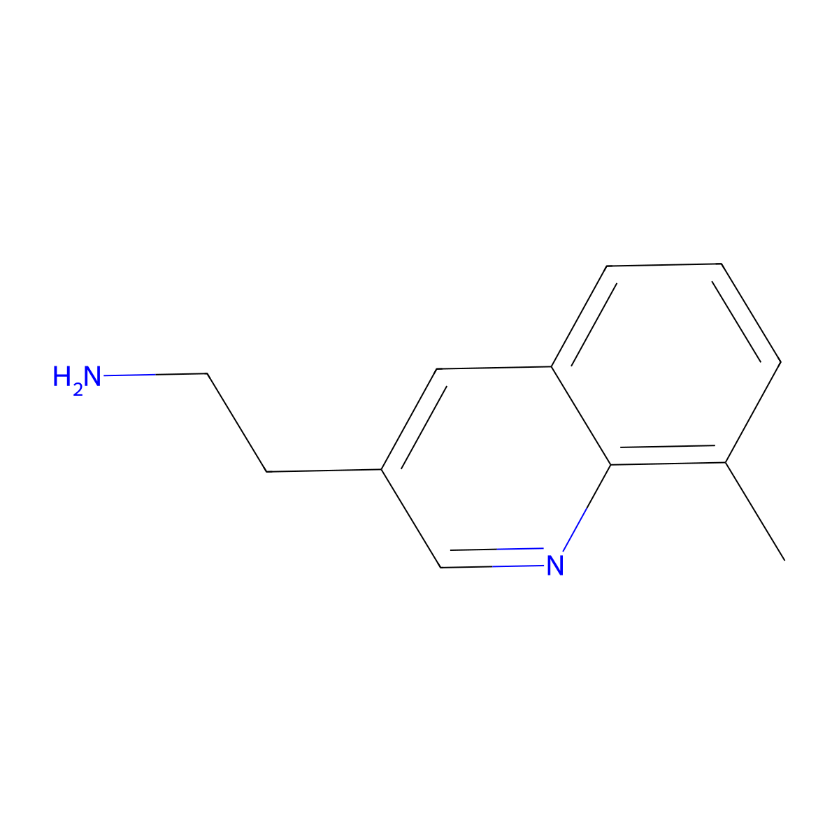 2-(8-Methylquinolin-3-yl)ethan-1-amine molecular structure, CAS 1421605-94-8