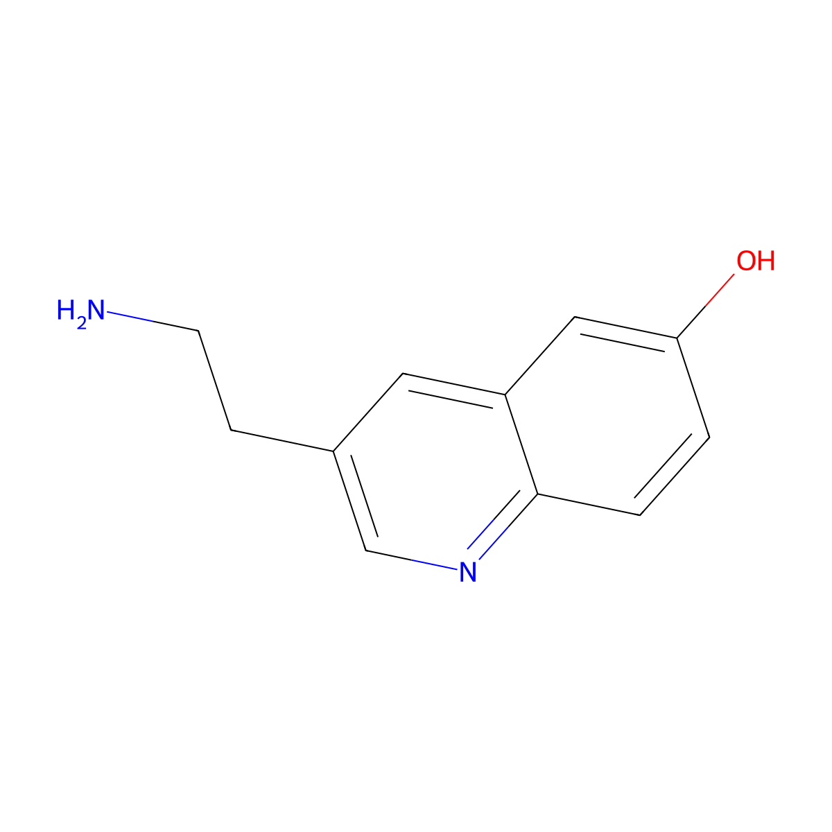 3-(2-Aminoethyl)quinolin-6-ol molecular structure, CAS 1421605-96-0