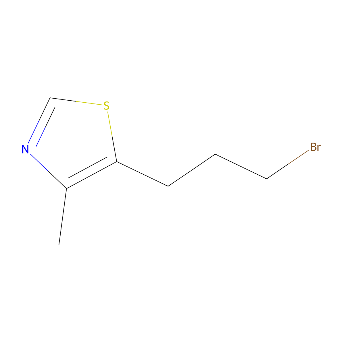 5-(3-Bromopropyl)-4-methyl-1,3-thiazole molecular structure, CAS 1421605-97-1