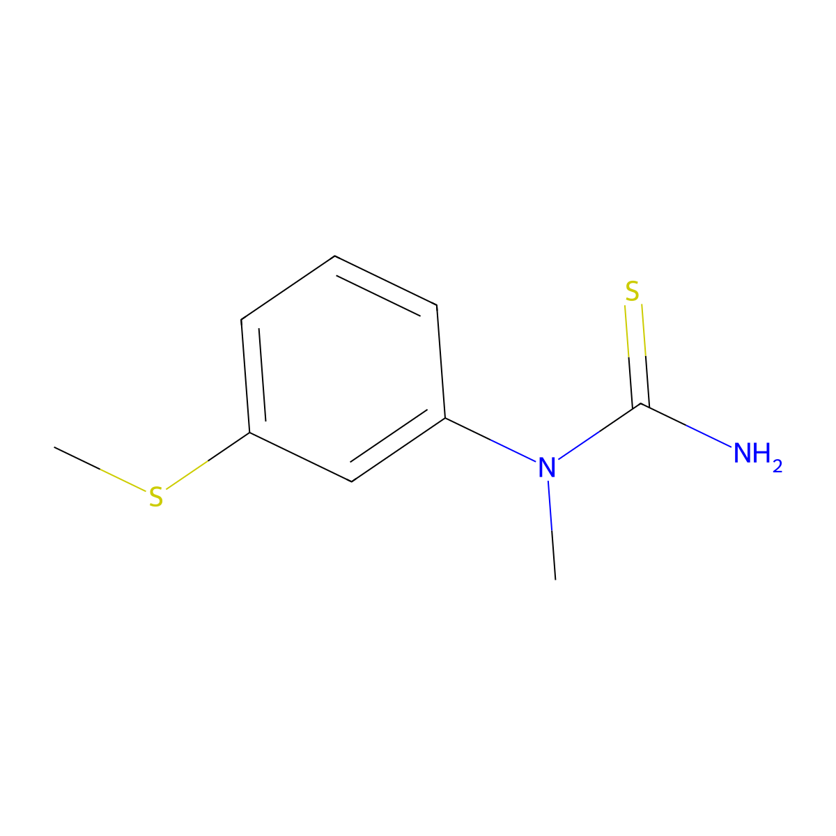 1-Methyl-1-[3-(methylsulfanyl)phenyl]thiourea molecular structure, CAS 1421606-02-1