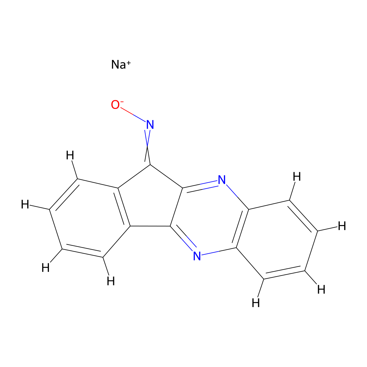sodium N-oxidoindeno[1,2-b]quinoxalin-11-imine molecular structure, CAS 1421610-21-0