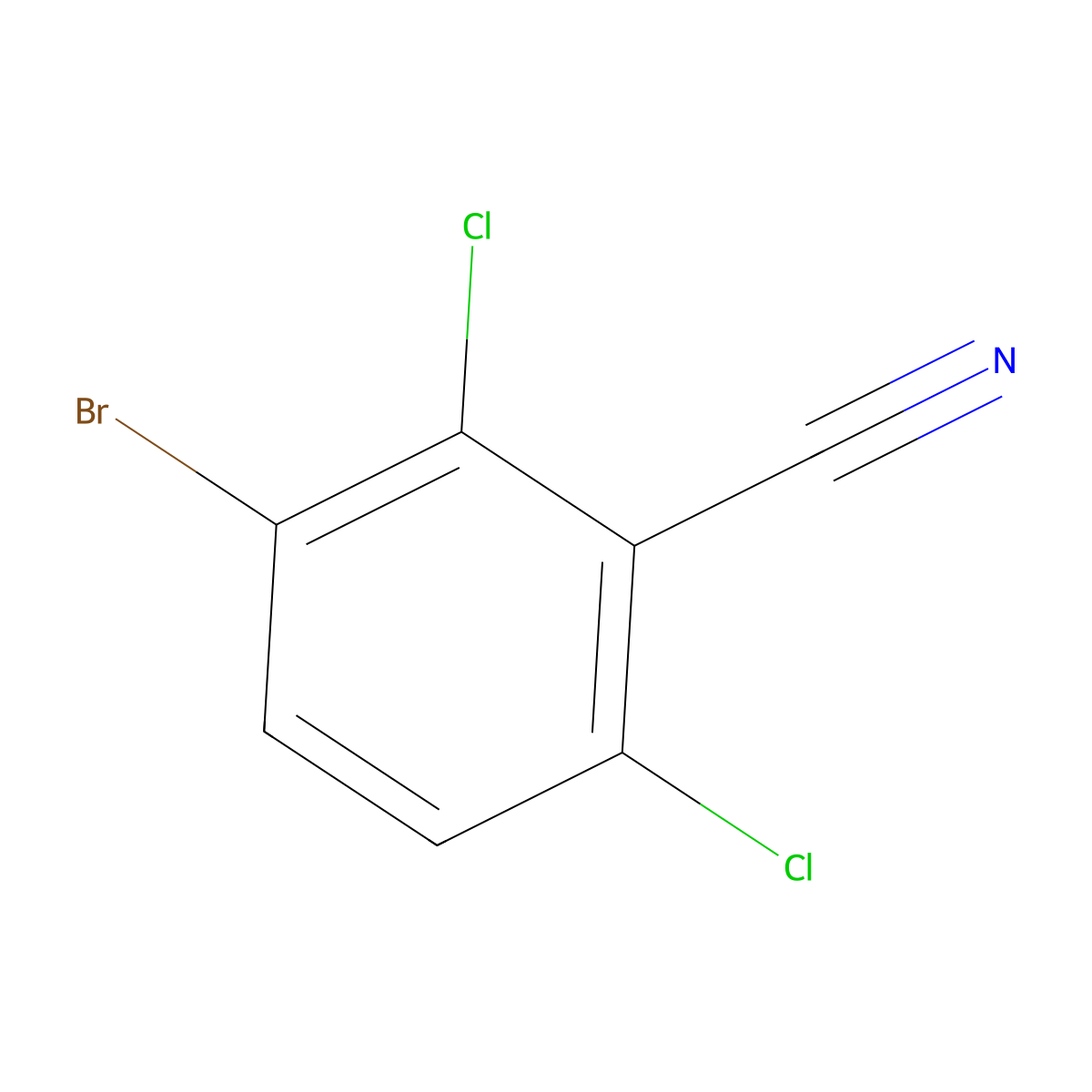 3-Bromo-2,6-dichlorobenzonitrile molecular structure, CAS 1421620-35-0