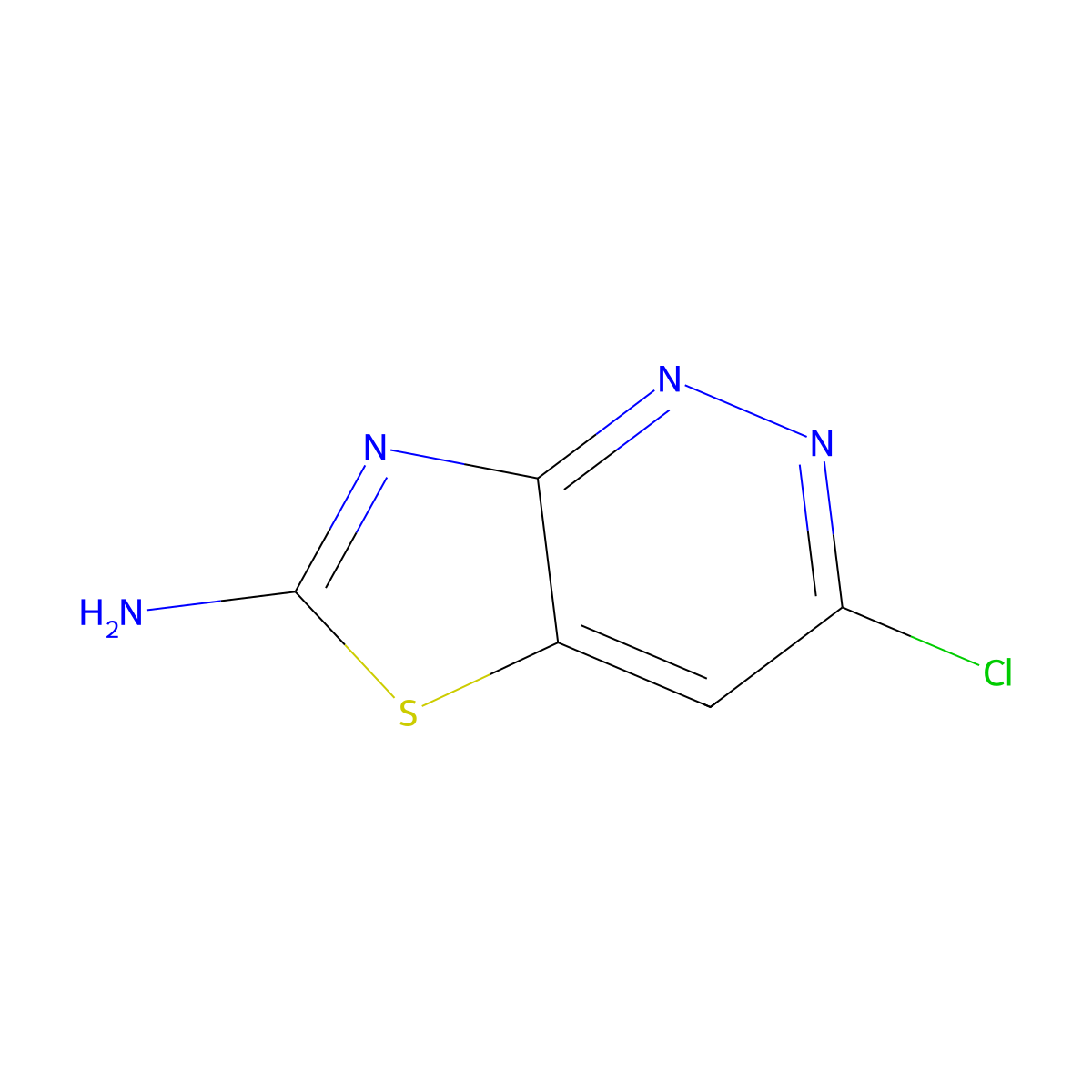 3-Chloro-[1,3]thiazolo[4,5-c]pyridazin-6-amine molecular structure, CAS 1421637-49-1