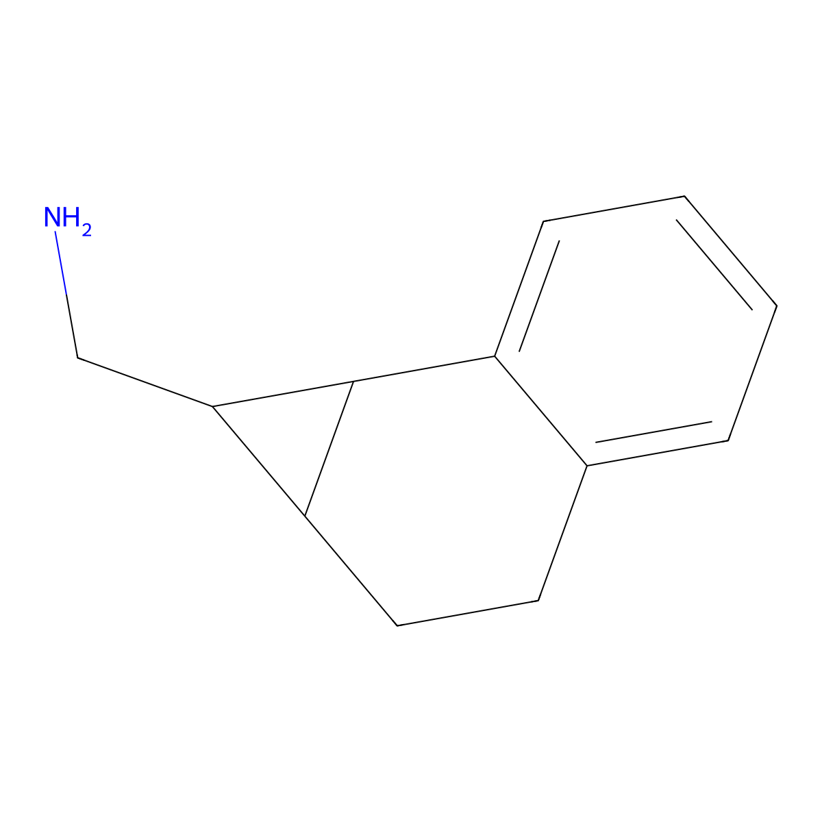 {1H,1aH,2H,3H,7bH-cyclopropa[a]naphthalen-1-yl}methanamine molecular structure, CAS 1421662-46-5