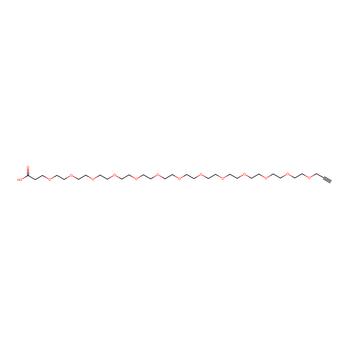 Propargyl-PEG13-acid molecular structure, CAS 1421676-62-1