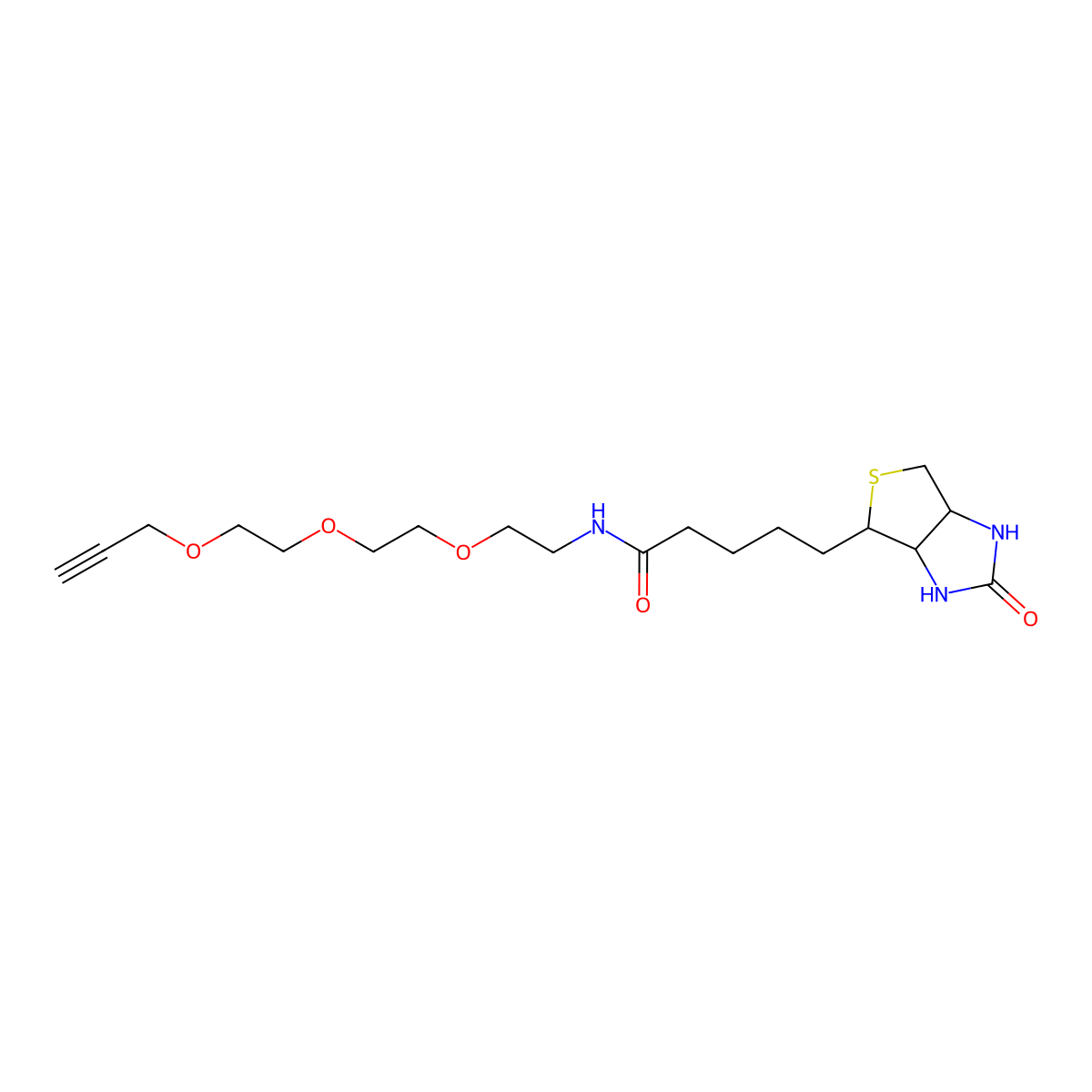 Biotin-PEG3-propargyl molecular structure, CAS 1421701-68-9