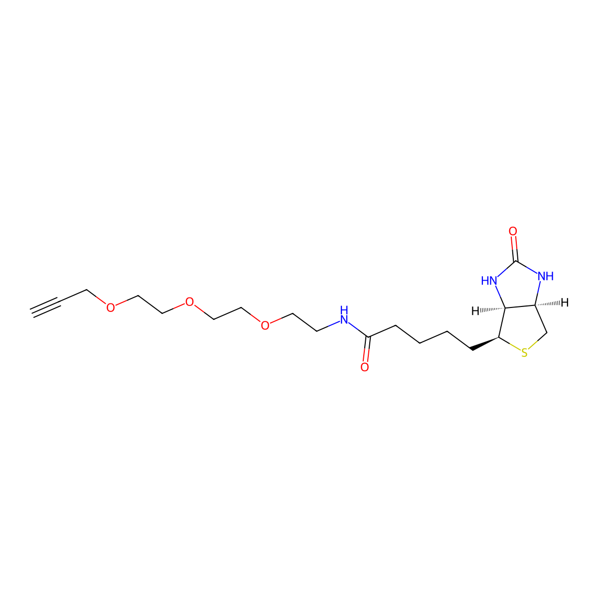 Biotin-PEG3-propargyl molecular structure, CAS 1421701-68-9
