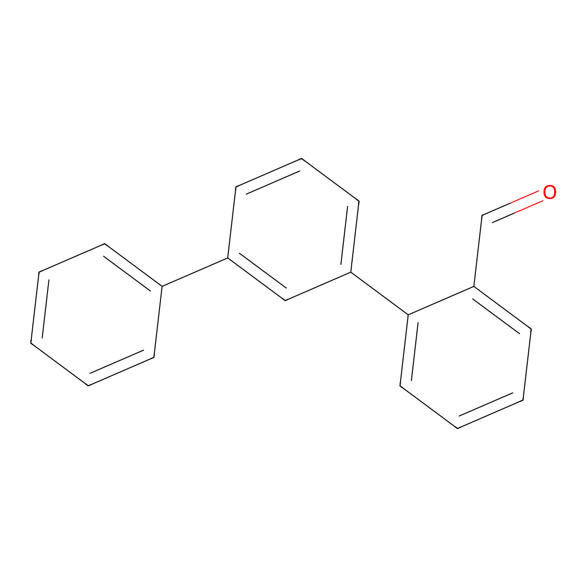 2-(3-Phenylphenyl)benzaldehyde molecular structure, CAS 1421751-53-2