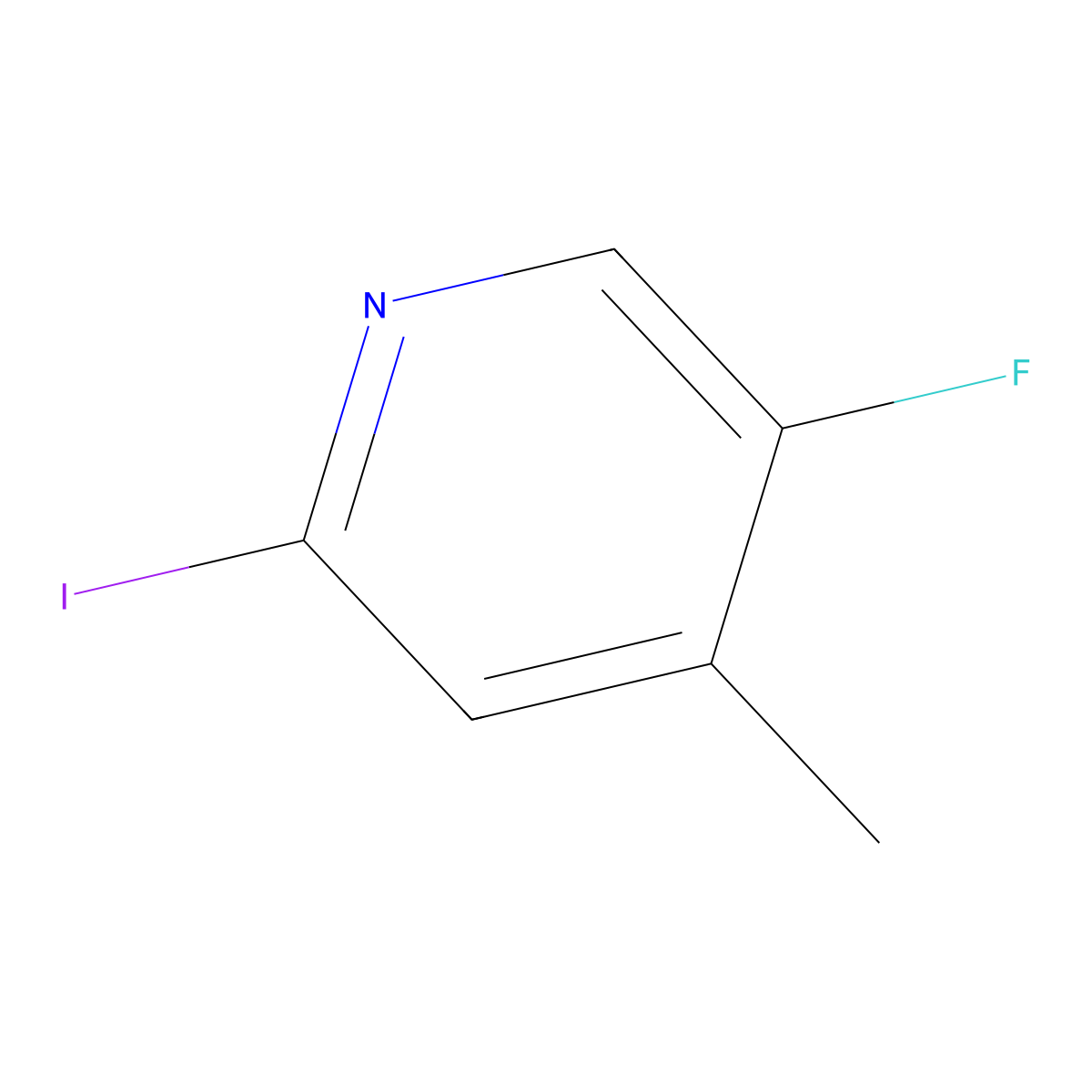 5-Fluoro-2-iodo-4-methylpyridine molecular structure, CAS 1421765-49-2
