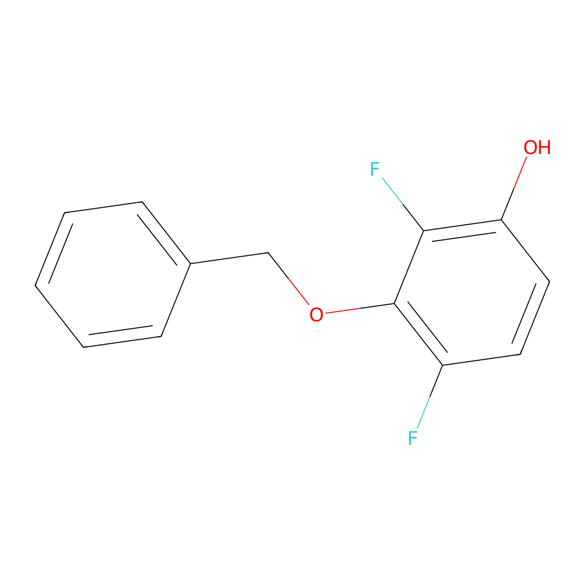 3-(Benzyloxy)-2,4-difluorophenol molecular structure, CAS 1421768-26-4