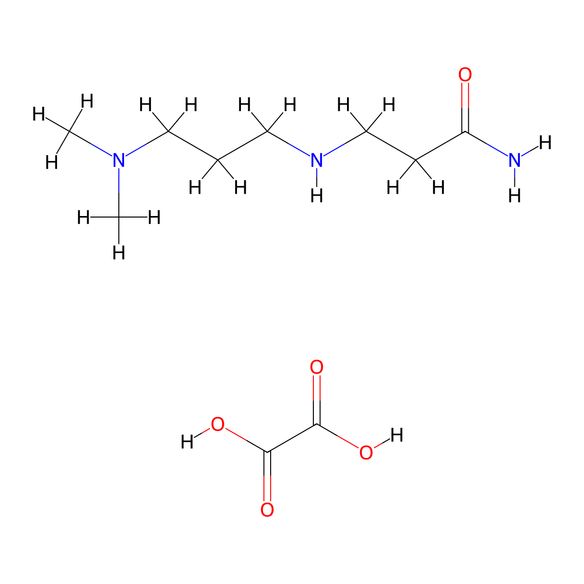 3-[3-(Dimethylamino)propylamino]propanamide;oxalic acid molecular structure, CAS 1421769-46-1