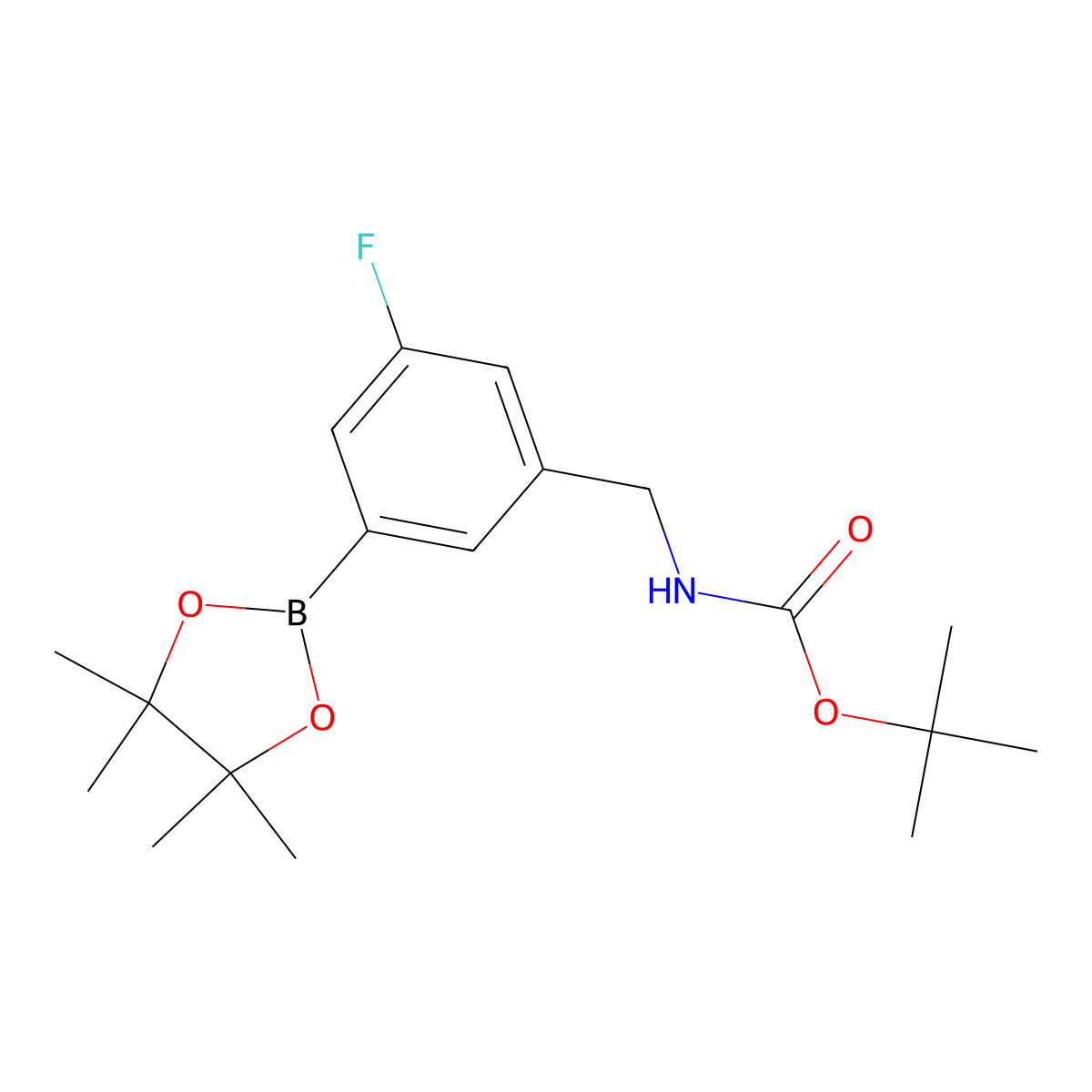 3-(Boc-aminomethyl)-5-fluorobenzeneboronic acid pinacol ester molecular structure, CAS 1421773-36-5