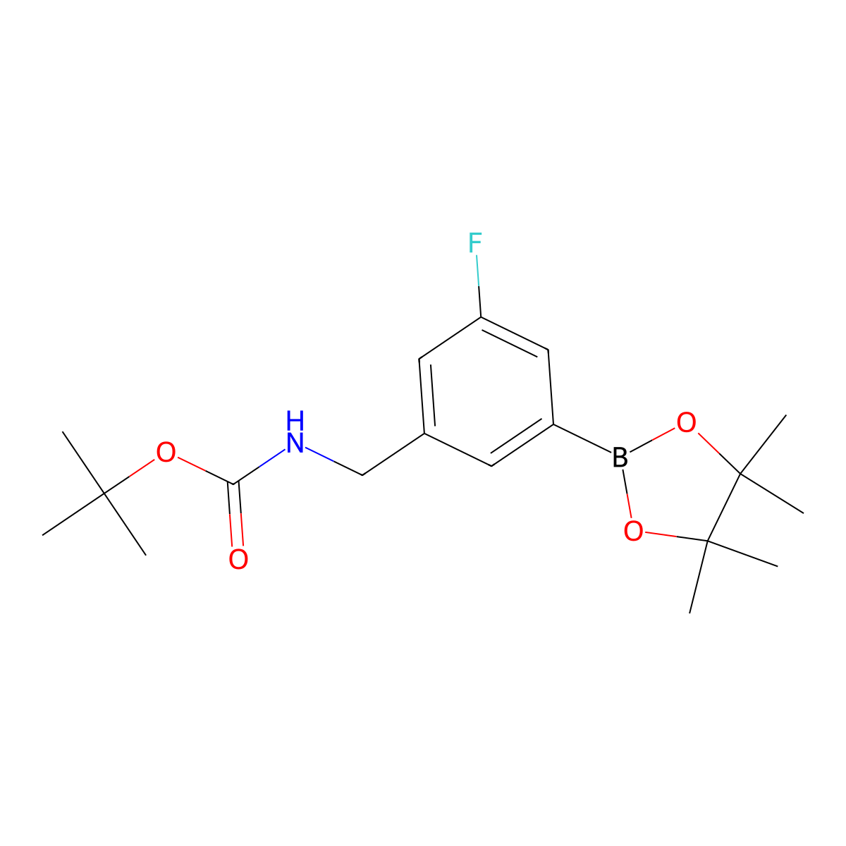 3-(Boc-aminomethyl)-5-fluorobenzeneboronic acid pinacol ester molecular structure, CAS 1421773-36-5