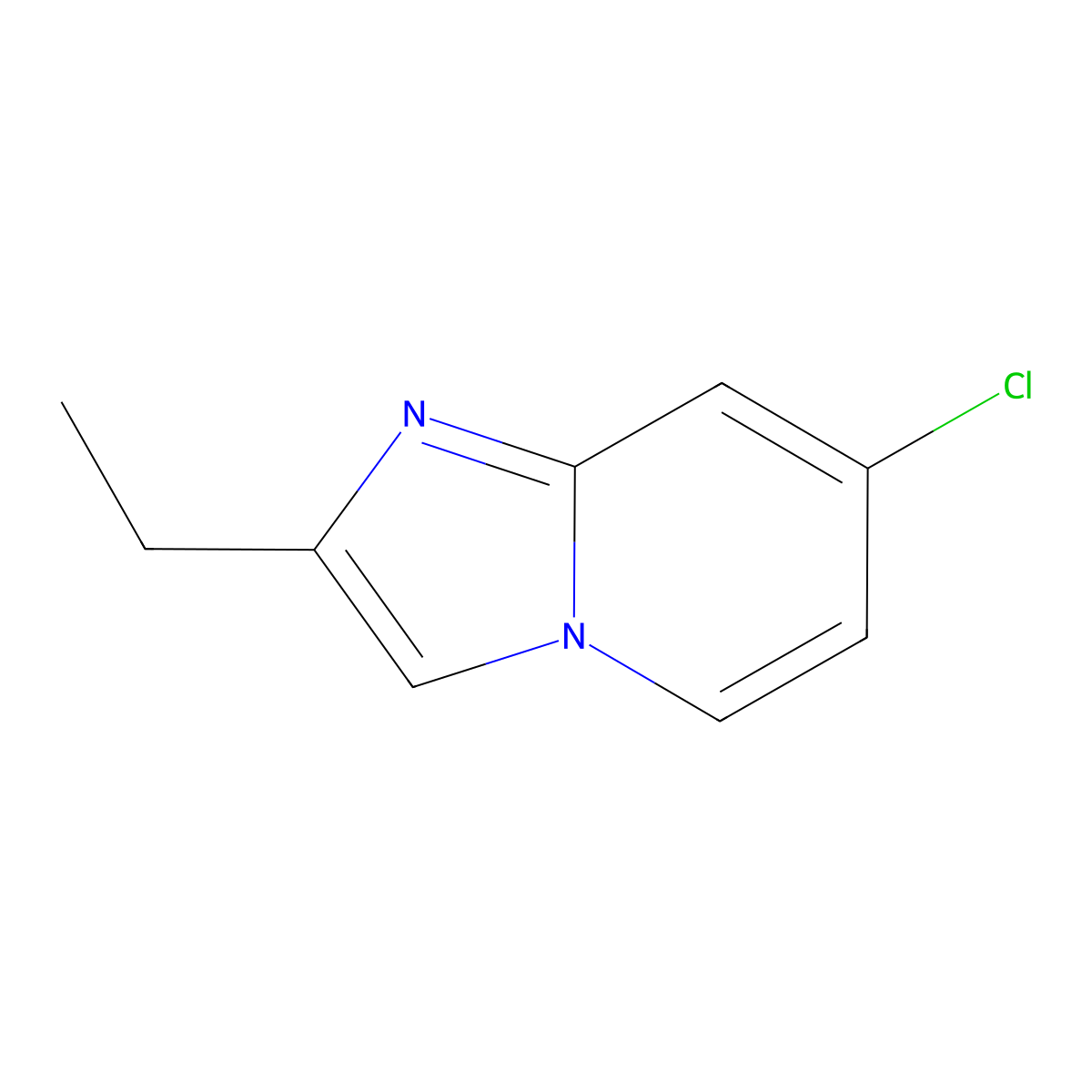 7-Chloro-2-ethylimidazo[1,2-a]pyridine molecular structure, CAS 1421786-69-7
