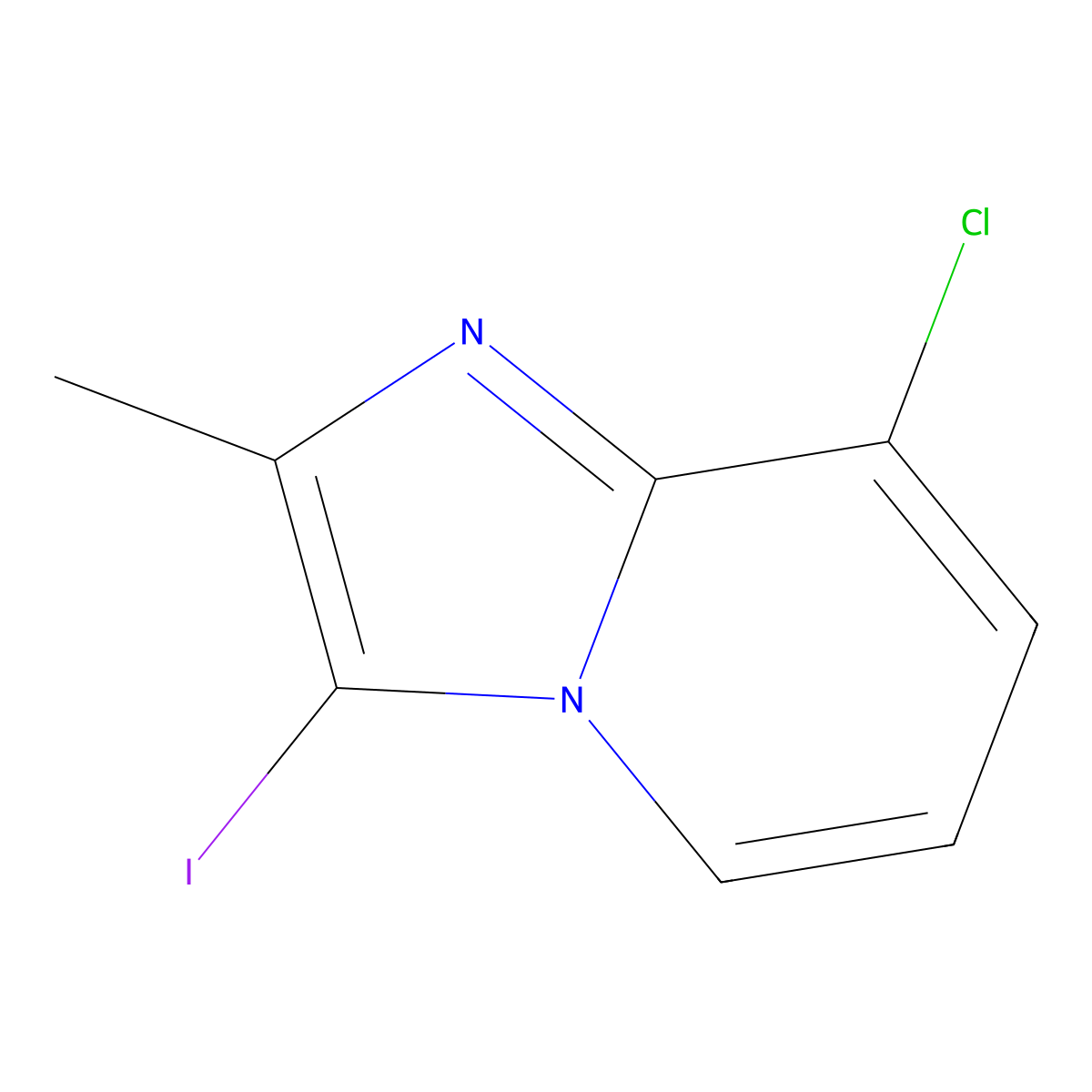 8-Chloro-3-iodo-2-methylimidazo[1,2-a]pyridine molecular structure, CAS 1421786-73-3