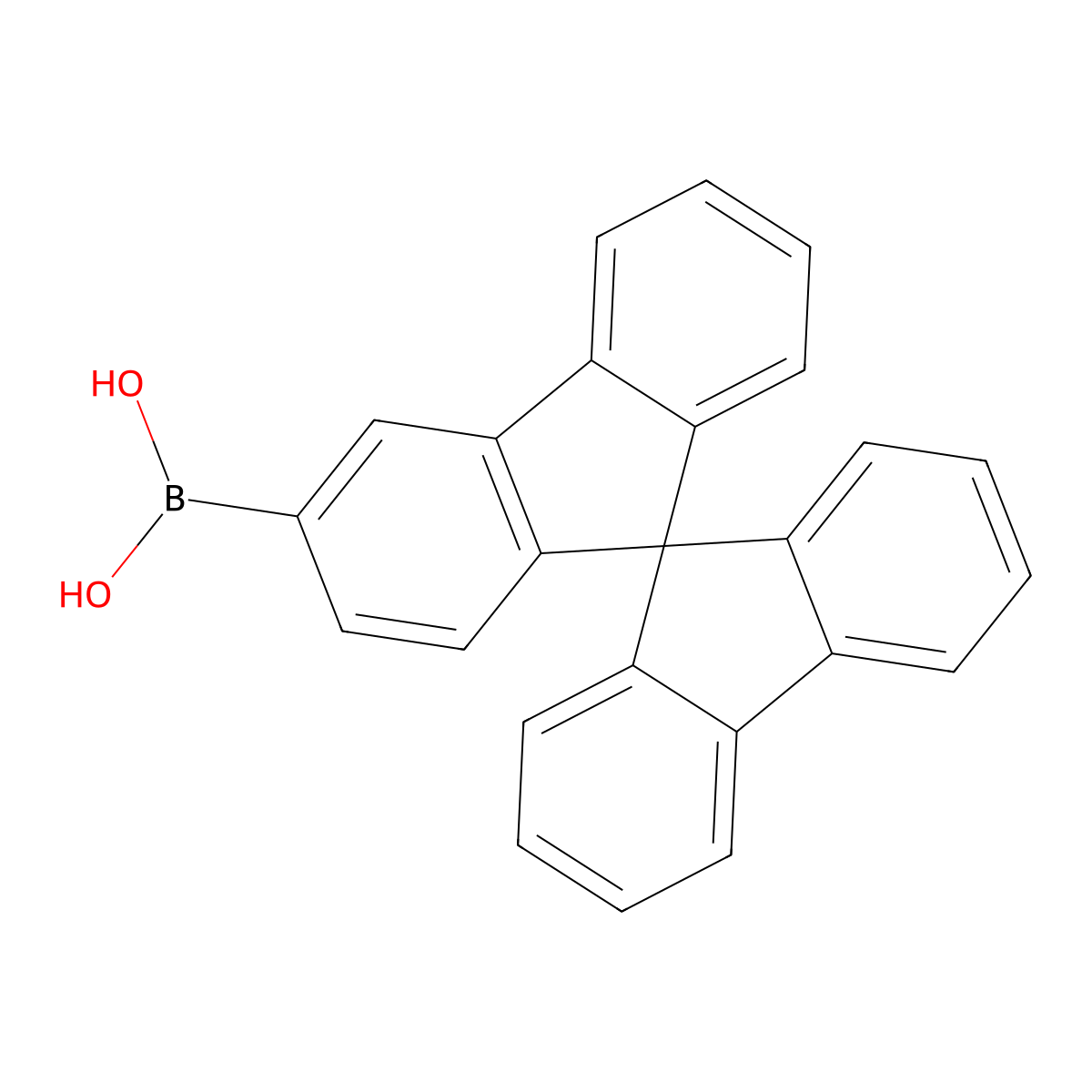 9,9'-Spirobi[fluoren]-3-ylboronic acid molecular structure, CAS 1421789-04-9