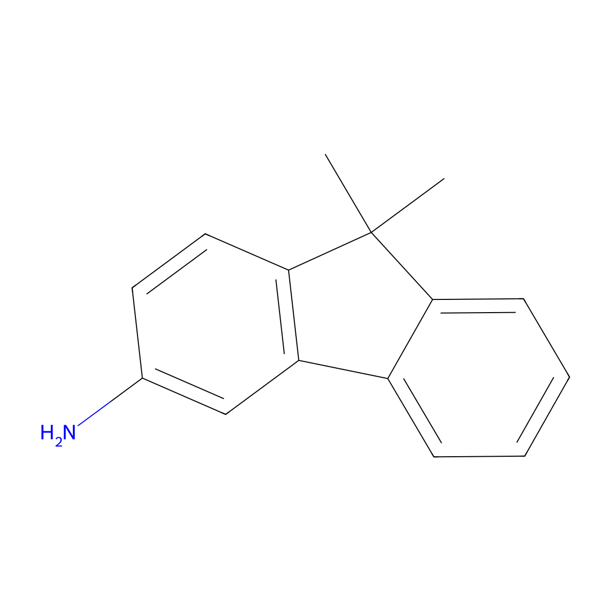 9,9-Dimethyl-9H-fluoren-3-amine molecular structure, CAS 1421789-14-1