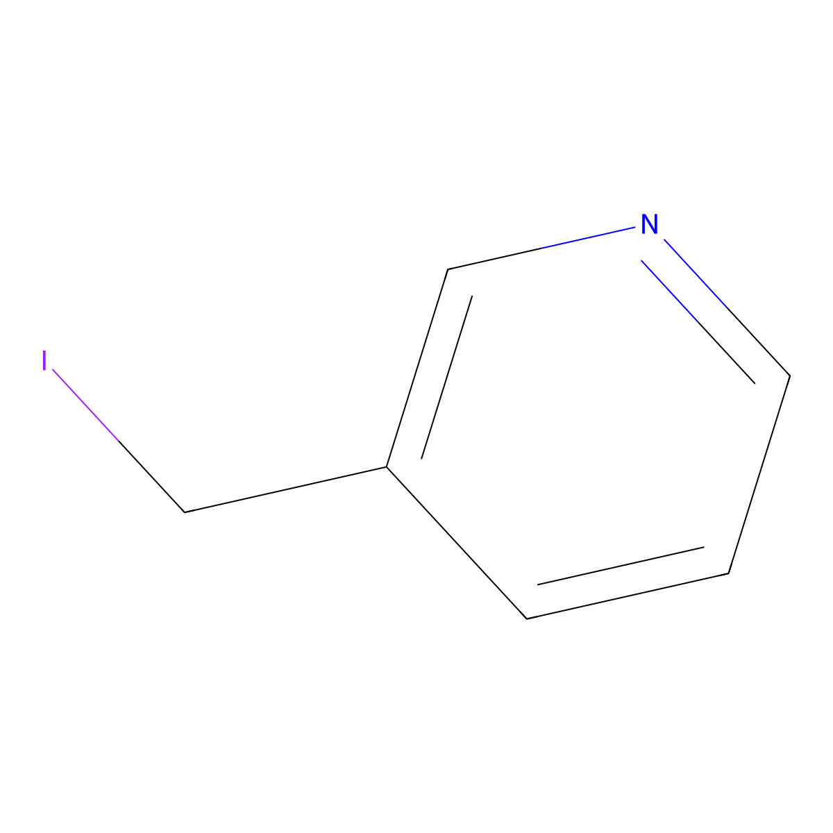 3-(Iodomethyl)pyridine molecular structure, CAS 142179-84-8