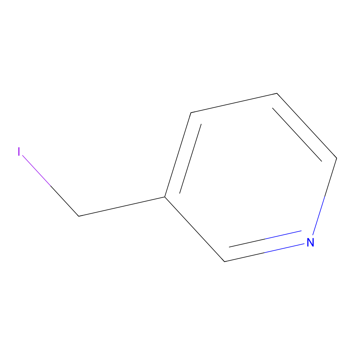 3-(Iodomethyl)pyridine molecular structure, CAS 142179-84-8