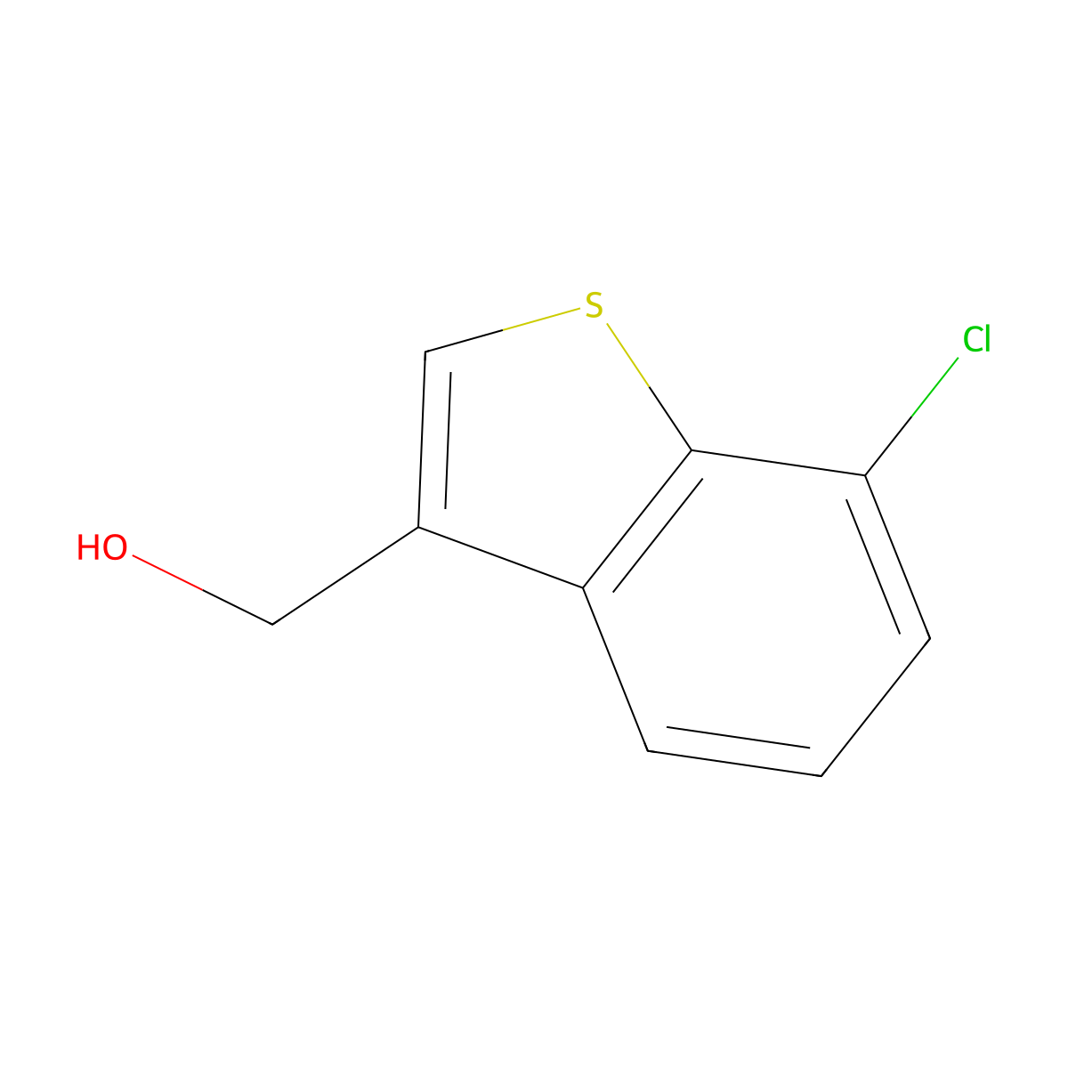 (7-Chlorobenzo[b]thiophen-3-yl)methanol molecular structure, CAS 142181-53-1