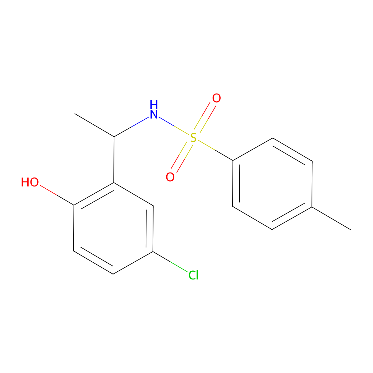 (R)-N-(1-(5-Chloro-2-hydroxyphenyl)ethyl)-4-methylbenzenesulfonamide molecular structure, CAS 1421840-44-9