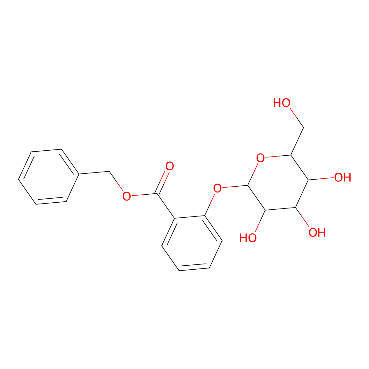 Benzyl 2-(((2S,3R,4S,5S,6R)-3,4,5-trihydroxy-6-(hydroxymethyl)tetrahydro-2H-pyran-2-YL)oxy)benzoate molecular structure, CAS 1421842-69-4
