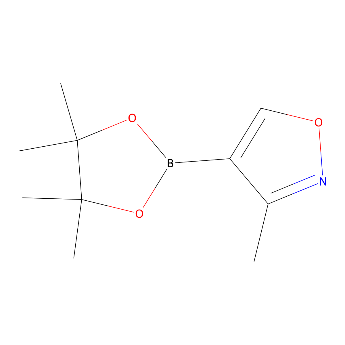 3-Methyl-4-(4,4,5,5-tetramethyl-1,3,2-dioxaborolan-2-yl)isoxazole molecular structure, CAS 1421846-79-8