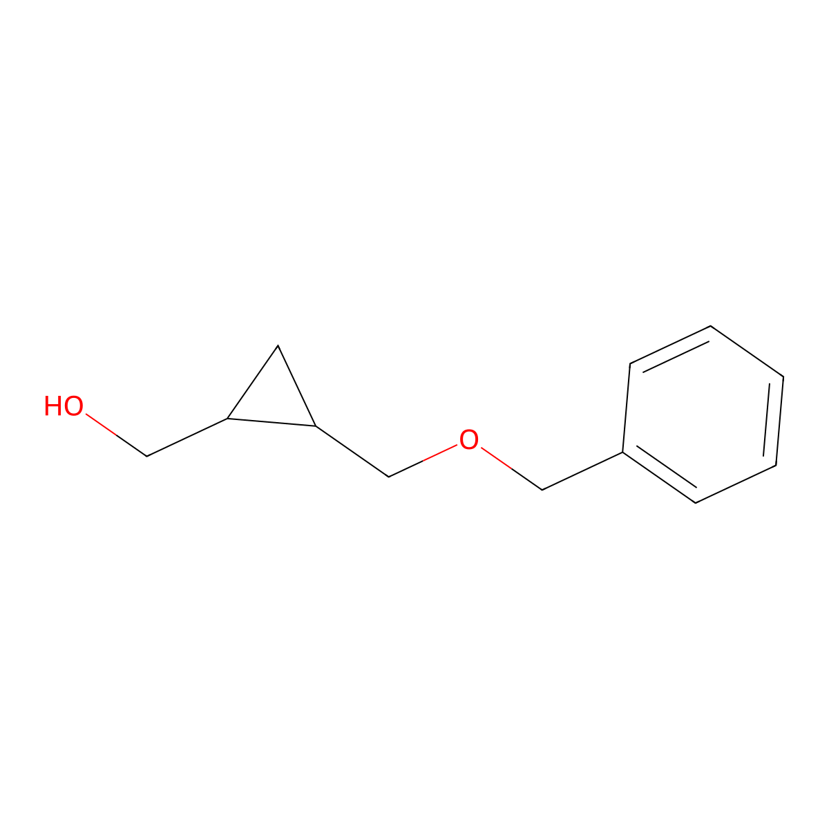 [(1R,2S)-2-(benzyloxymethyl)cyclopropyl]methanol molecular structure, CAS 142185-62-4