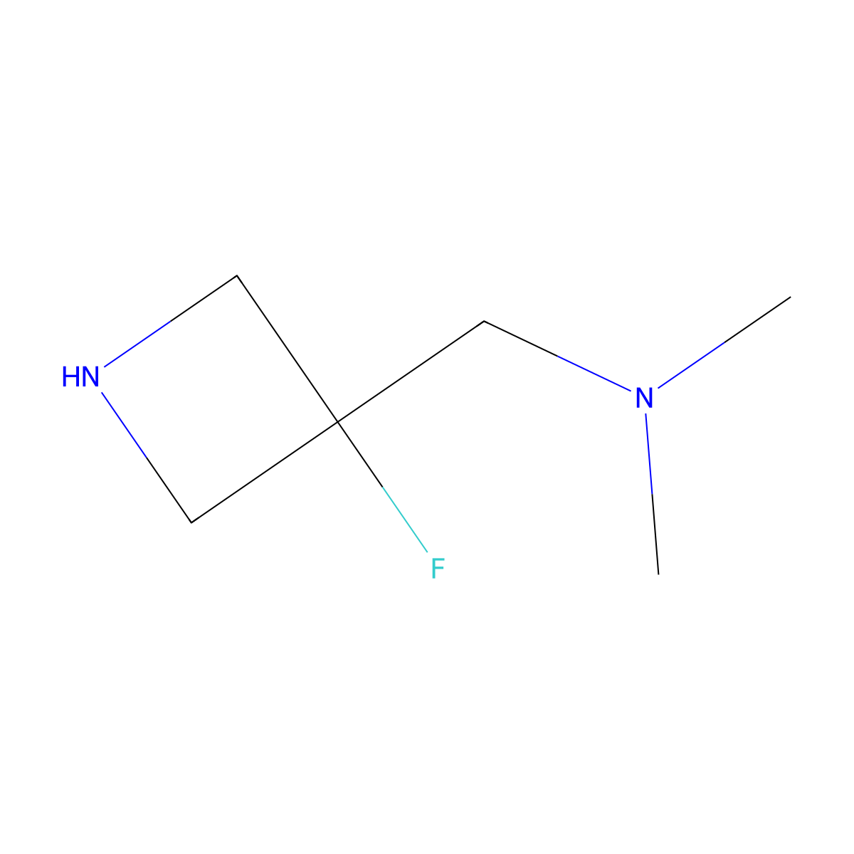 1-(3-fluoroazetidin-3-yl)-N,N-dimethylmethanamine molecular structure, CAS 1421920-63-9