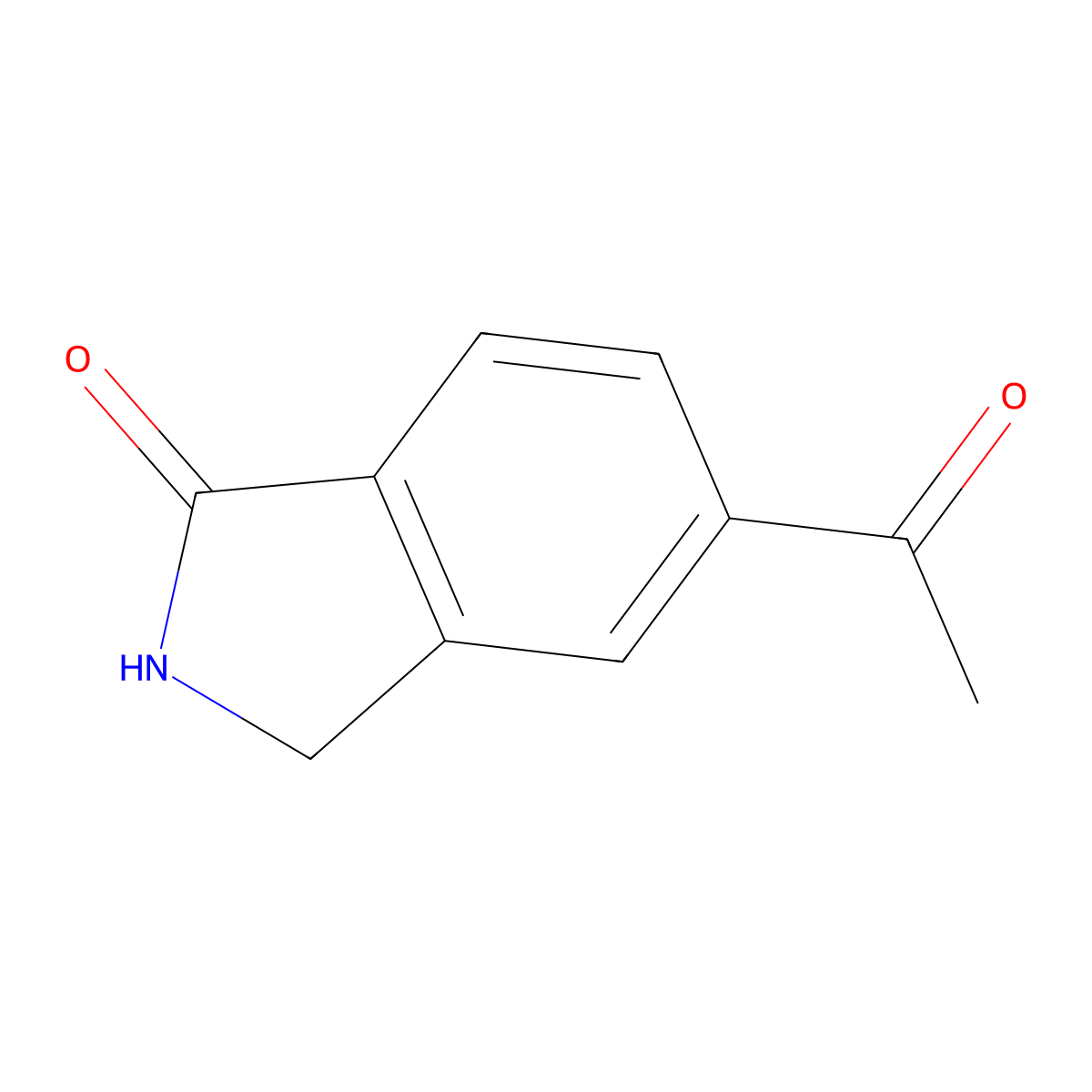 5-Acetylisoindolin-1-one molecular structure, CAS 1421922-95-3