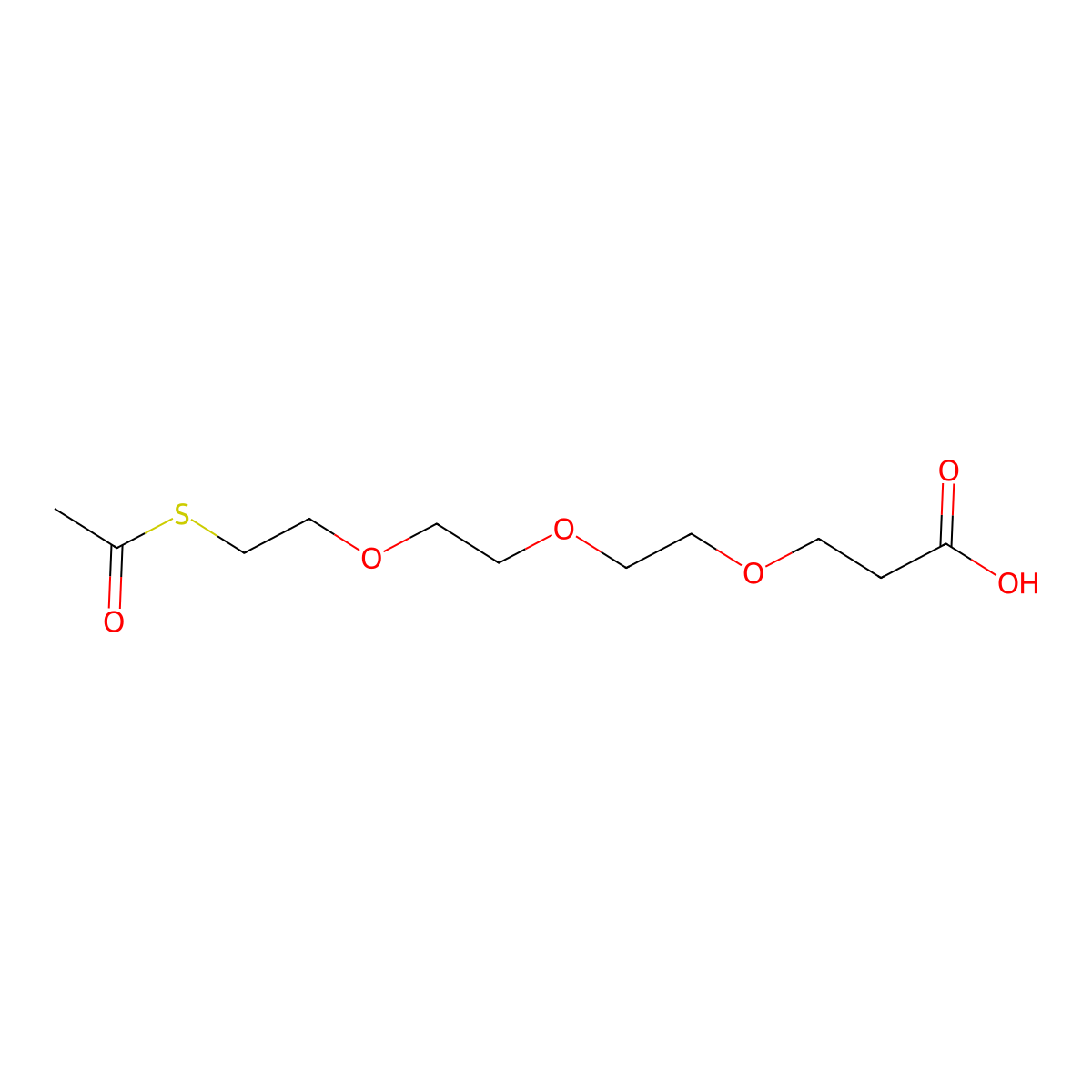 S-acetyl-PEG3-acid molecular structure, CAS 1421933-33-6