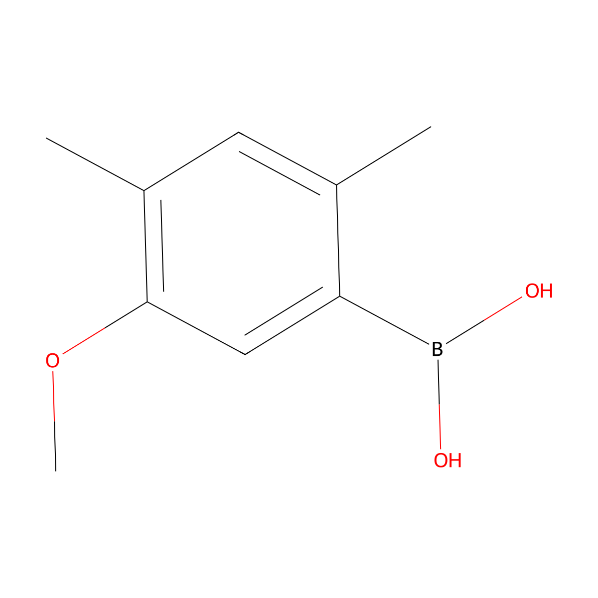 (5-Methoxy-2,4-dimethylphenyl)boronic acid molecular structure, CAS 1421934-06-6