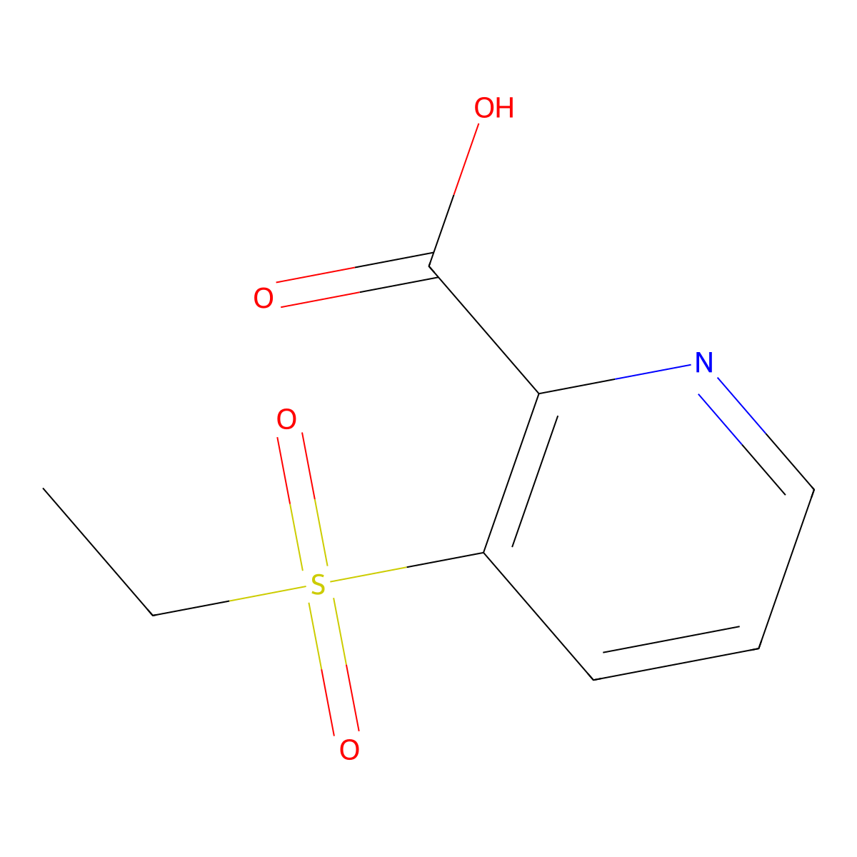 3-(Ethanesulfonyl)pyridine-2-carboxylic acid molecular structure, CAS 1421953-17-4