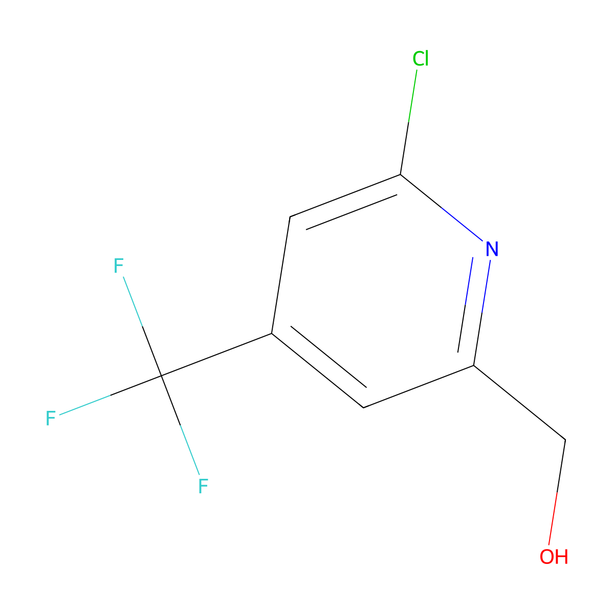 [6-Chloro-4-(trifluoromethyl)pyridin-2-yl]methanol molecular structure, CAS 1421961-60-5