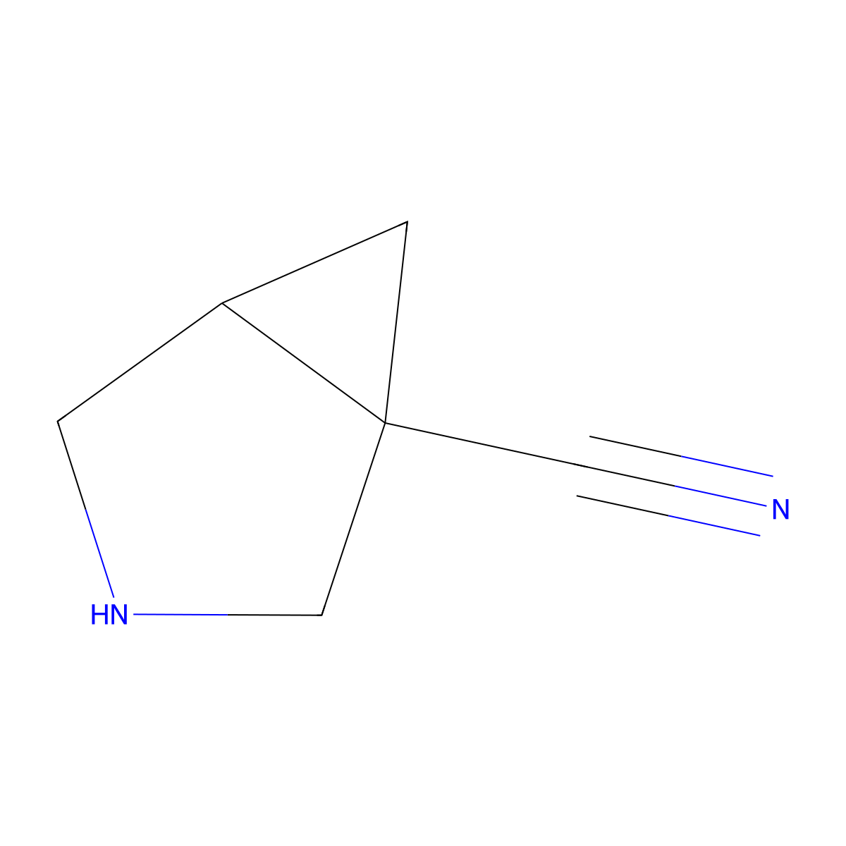 3-Azabicyclo[3.1.0]hexane-1-carbonitrile molecular structure, CAS 1422005-81-9