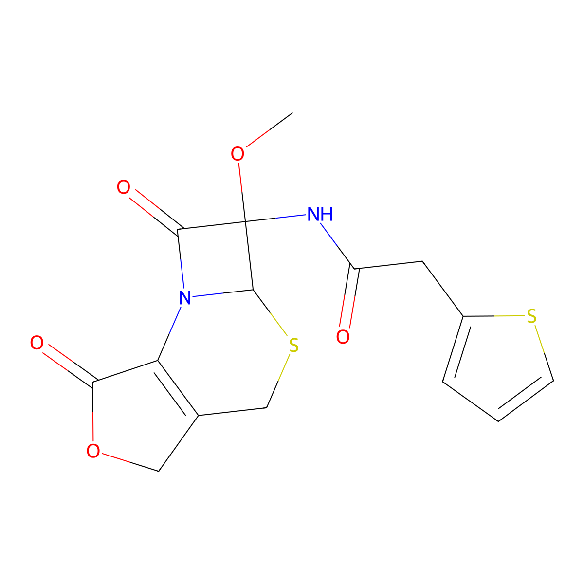 Decarbamylcefoxitin Lactone molecular structure, CAS 1422023-33-3