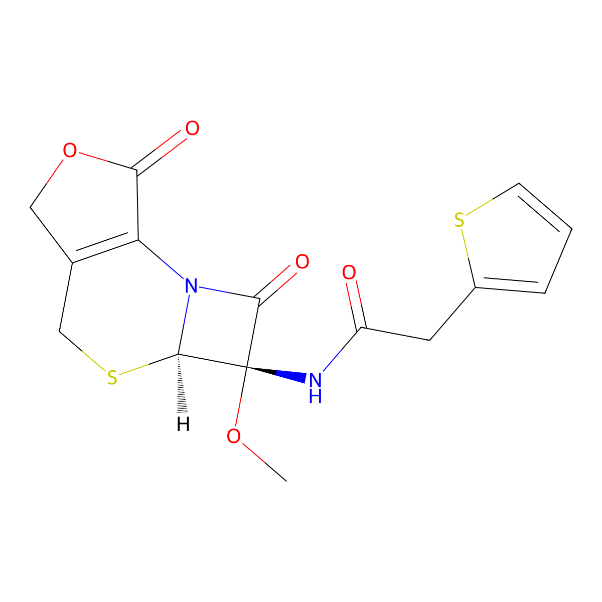 Decarbamylcefoxitin Lactone molecular structure, CAS 1422023-33-3