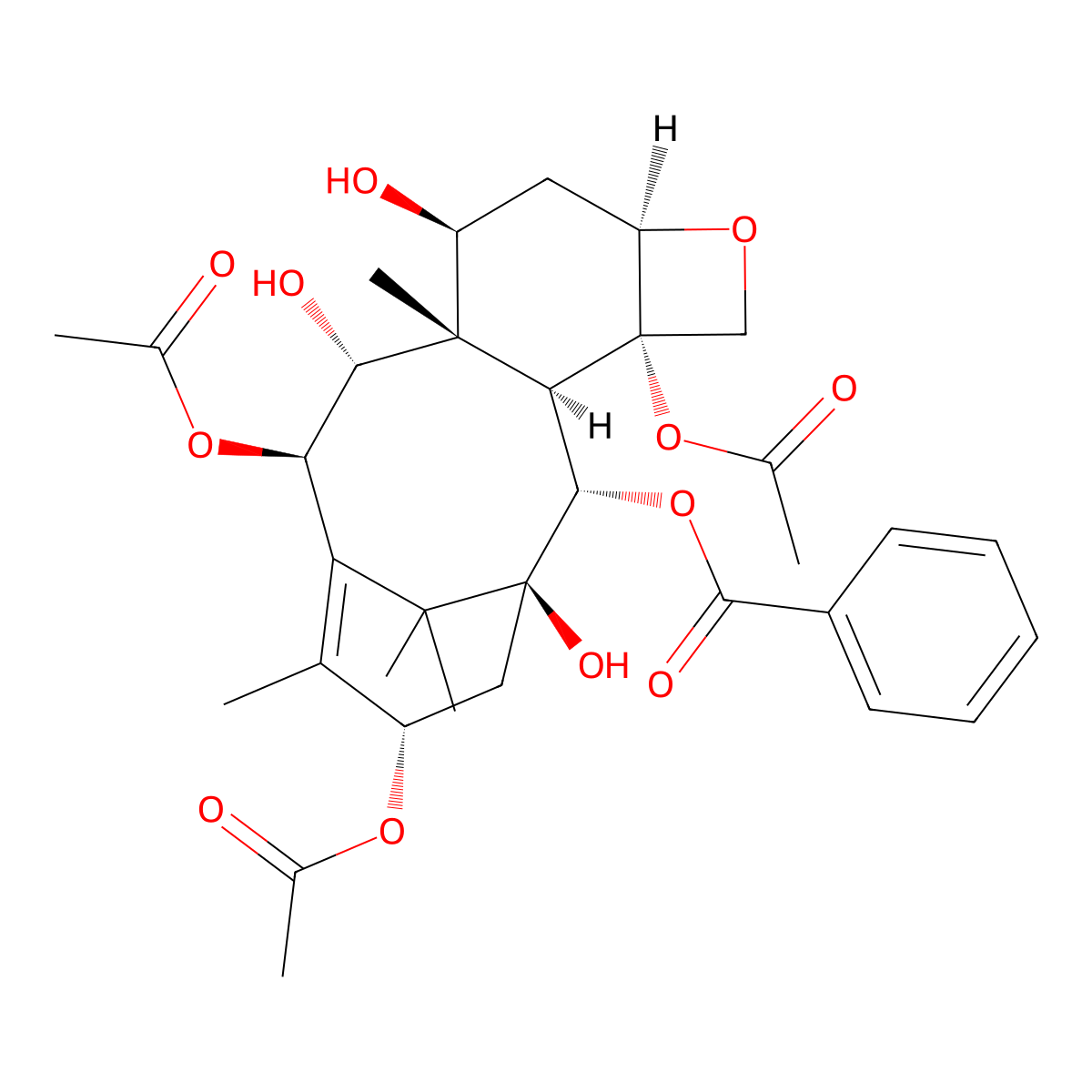 9-Dihydro-13-acetylbaccatin III molecular structure, CAS 142203-65-4