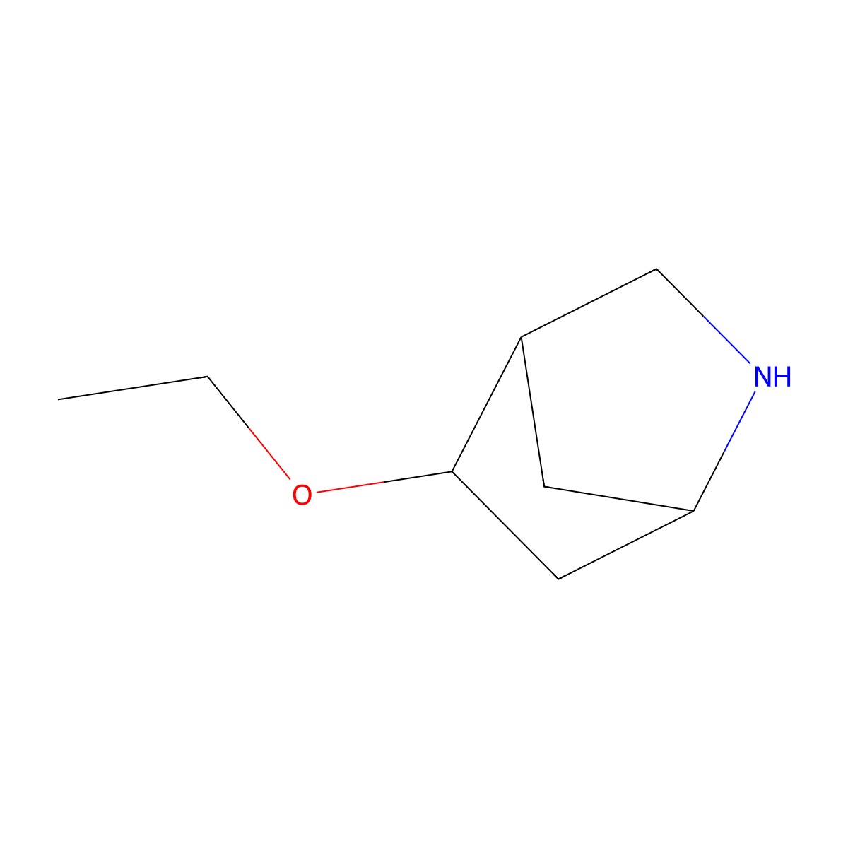 rel-(5S)-5-ethoxy-2-azabicyclo[2.2.1]heptane molecular structure, CAS 1422057-08-6