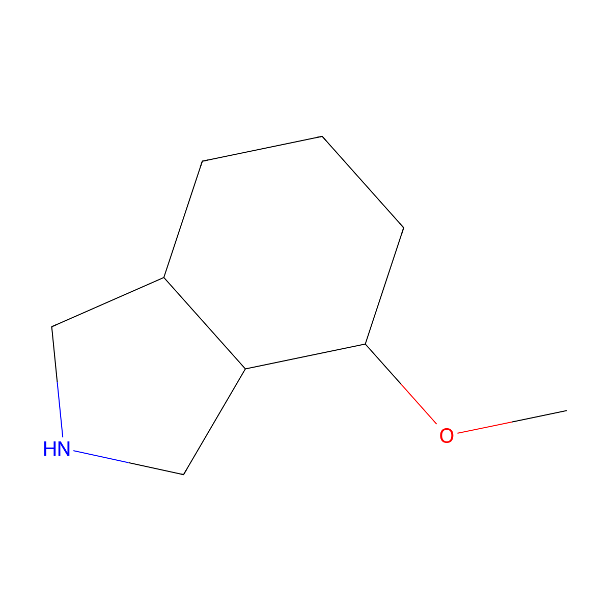 (3Ar,7As)-4-Methoxyoctahydro-1H-Isoindole molecular structure, CAS 1422057-21-3