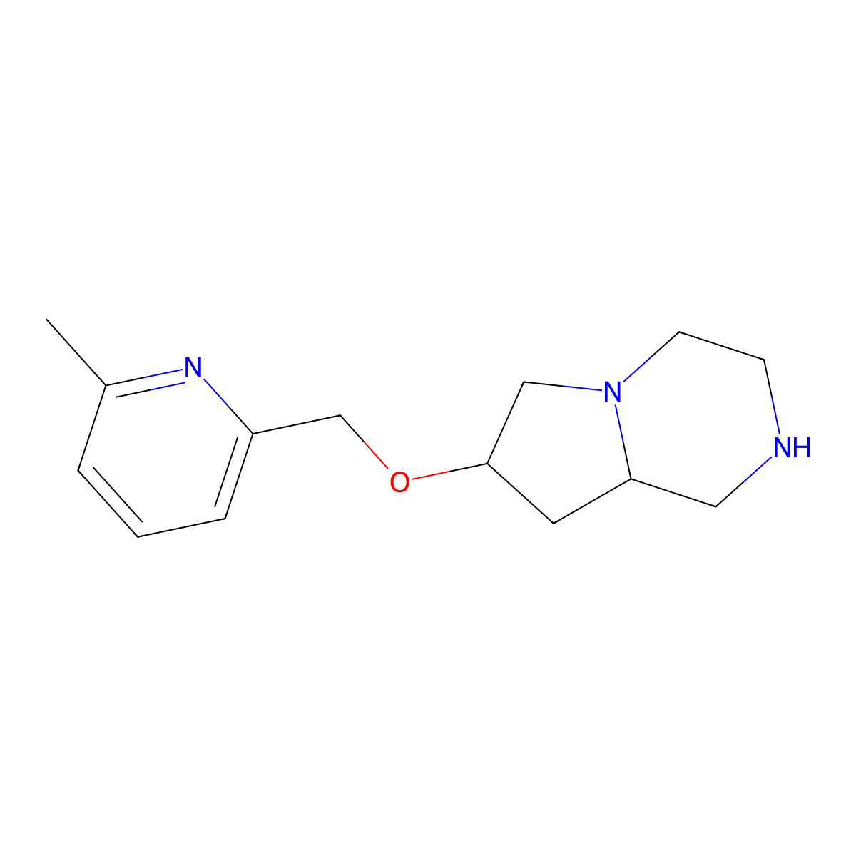 7-((6-Methylpyridin-2-Yl)Methoxy)Octahydropyrrolo[1,2-A]Pyrazine molecular structure, CAS 1422057-57-5