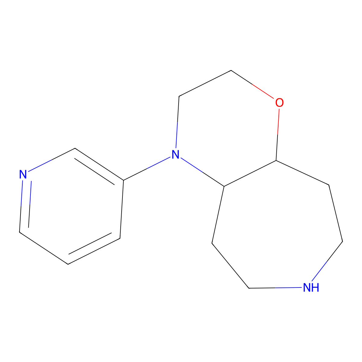 4-(Pyridin-3-yl)decahydro-[1,4]oxazino[3,2-d]azepine molecular structure, CAS 1422058-01-2