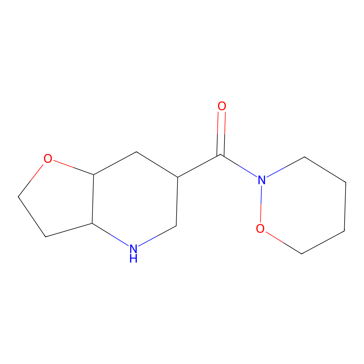 ((3aR,6S,7aR)-octahydrofuro[3,2-b]pyridin-6-yl)(1,2-oxazinan-2-yl)methanone molecular structure, CAS 1422058-04-5