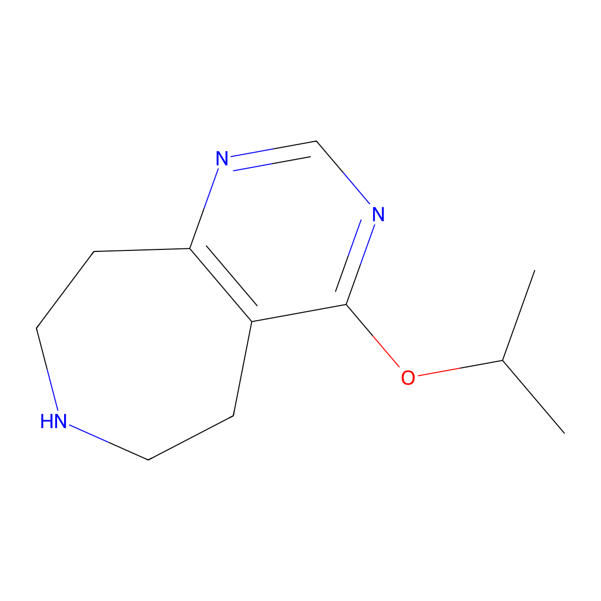 4-Isopropoxy-6,7,8,9-Tetrahydro-5H-Pyrimido[4,5-D]Azepine molecular structure, CAS 1422058-32-9