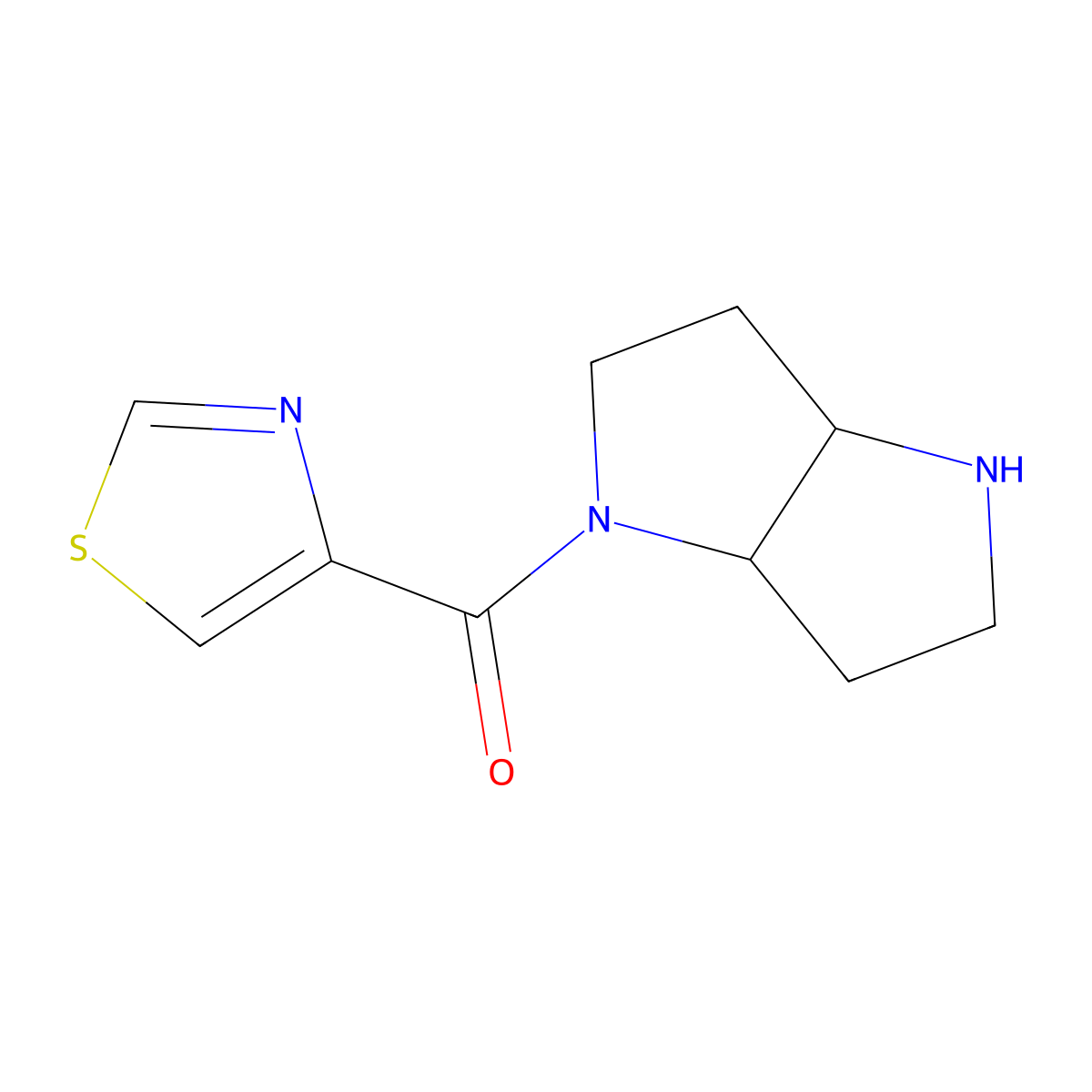 ((3aR,6aS)-hexahydropyrrolo[3,2-b]pyrrol-1(2H)-yl)(thiazol-4-yl)methanone molecular structure, CAS 1422058-92-1