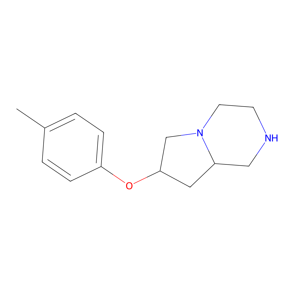 7-(p-Tolyloxy)octahydropyrrolo[1,2-a]pyrazine molecular structure, CAS 1422058-96-5