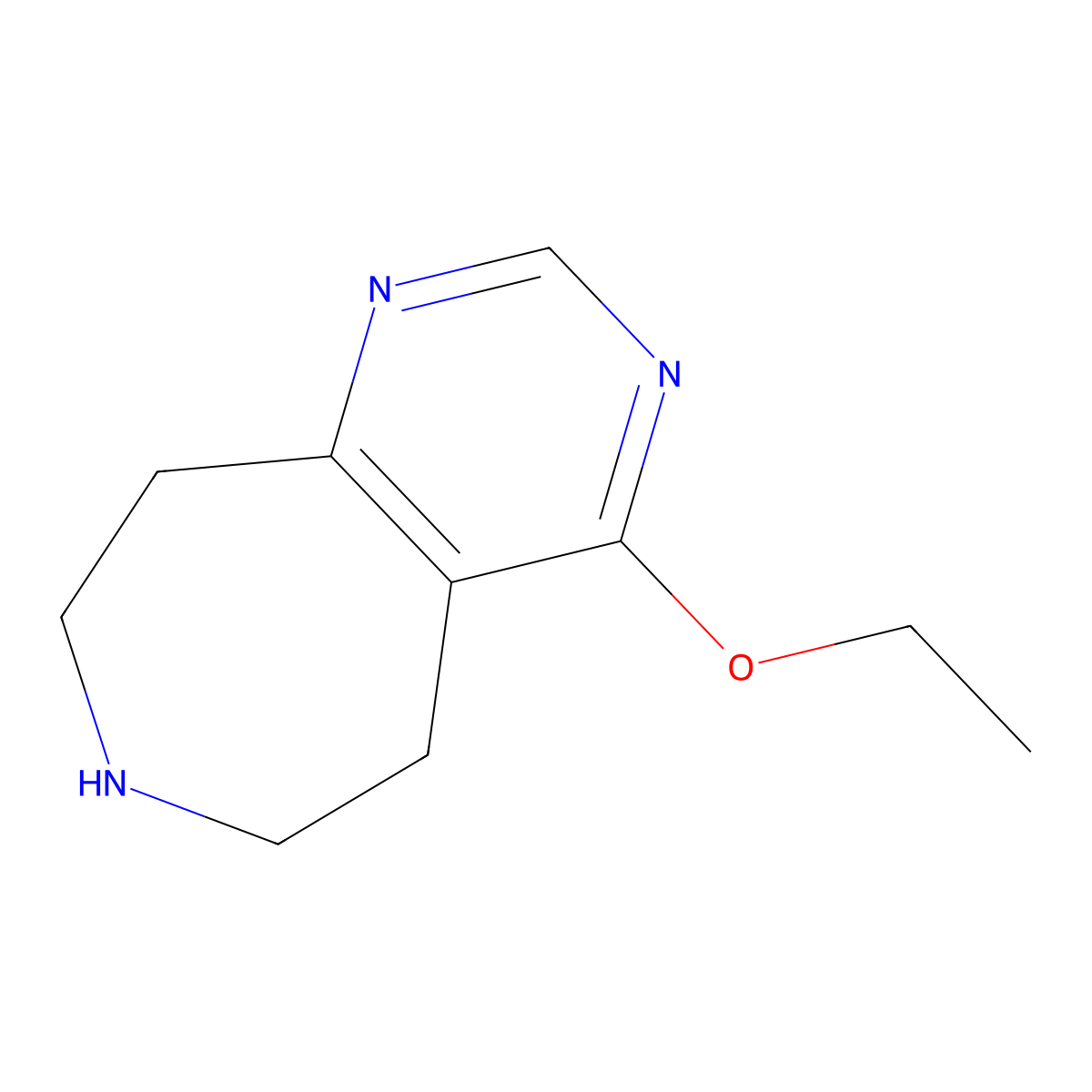 4-Ethoxy-6,7,8,9-tetrahydro-5H-pyrimido[4,5-d]azepine molecular structure, CAS 1422059-20-8