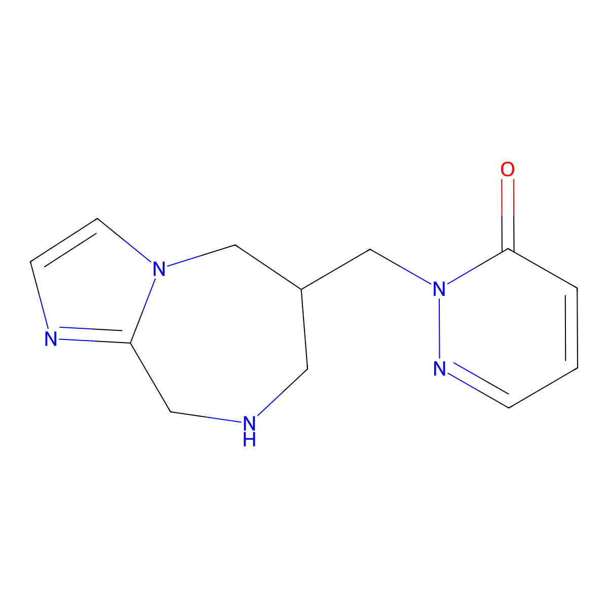 2-((6,7,8,9-Tetrahydro-5H-Imidazo[1,2-A][1,4]Diazepin-6-Yl)Methyl)Pyridazin-3(2H)-One molecular structure, CAS 1422059-33-3