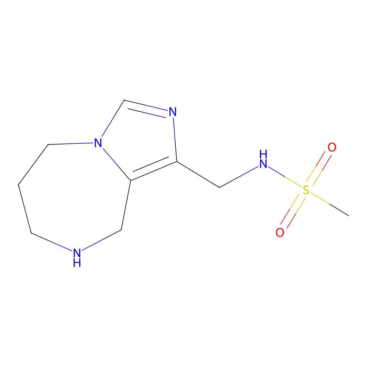 N-((6,7,8,9-Tetrahydro-5H-Imidazo[1,5-A][1,4]Diazepin-1-Yl)Methyl)Methanesulfonamide molecular structure, CAS 1422059-35-5