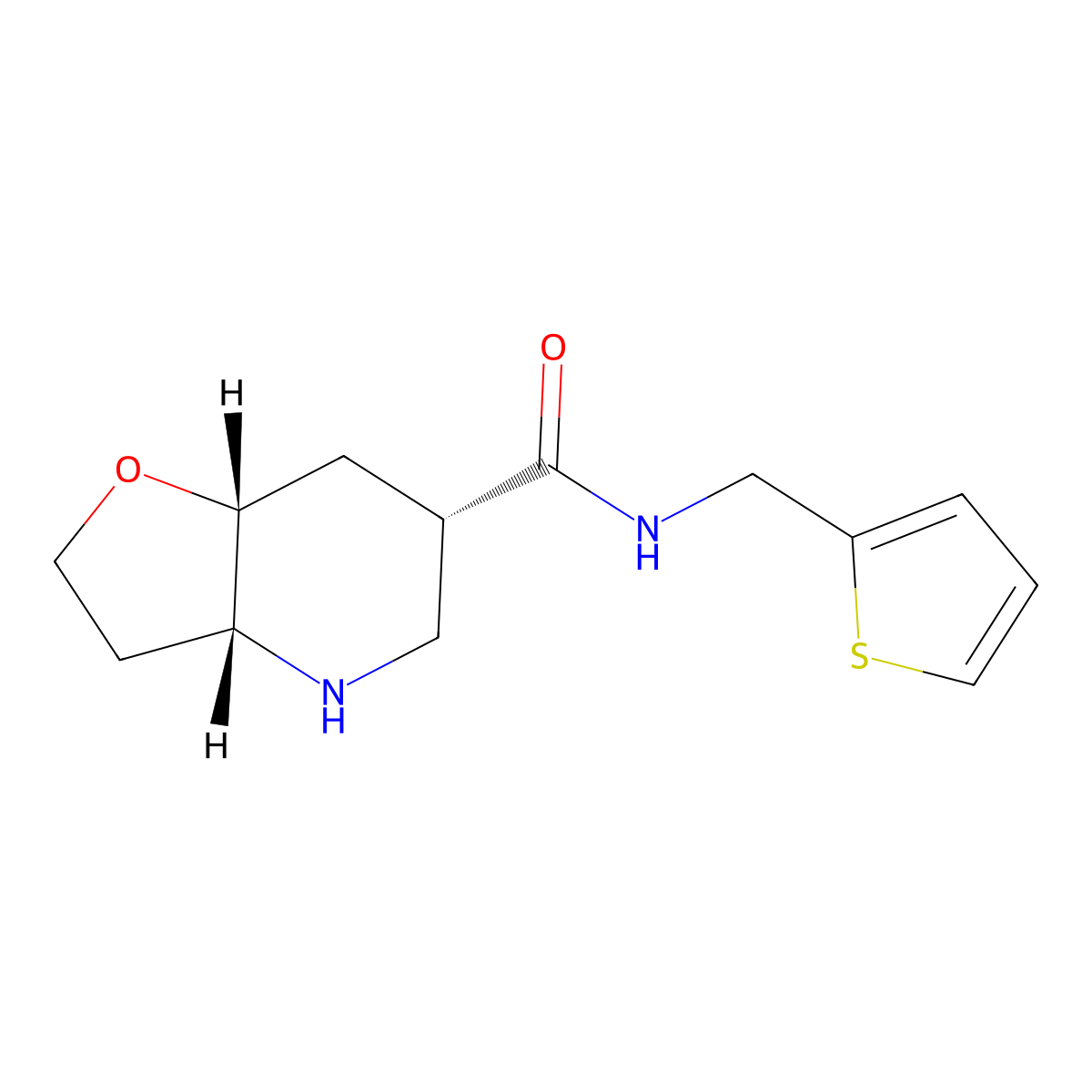 (3aR,6S,7aR)-N-(thiophen-2-ylmethyl)octahydrofuro[3,2-b]pyridine-6-carboxamide molecular structure, CAS 1422059-60-6